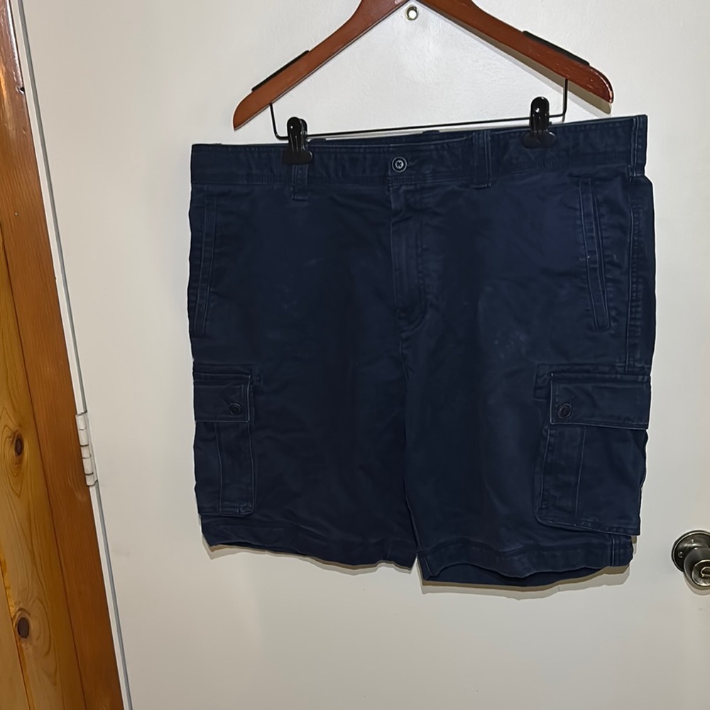 Tommy Hilfiger Blue Cargo Shorts Relaxed Fit Cotton